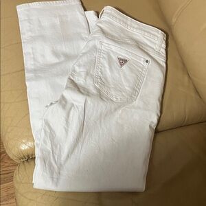 Guess White Denim Mom Jeans